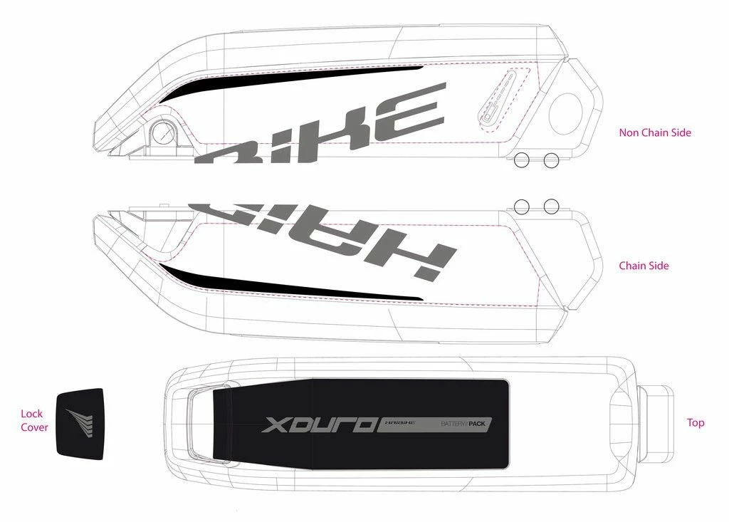 Haibike - Stickers Pour Batterie Bosch Sur XDURO 2014/ 2015/ 2016/ 2017 4 Haibike - Stickers Pour Batterie Bosch Sur XDURO 2014/ 2015/ 2016/ 2017 – Image 4