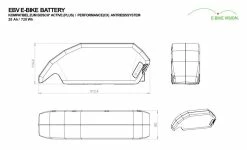 E-Bike Vision - EBV Batterie De Cadre Compatible Bosch Active (Plus) / Performance (CX) 36 V -Promos Vtt Électriques Boutique e bike vision batterie de cadre compatible bosch active performance 2 3840x2160