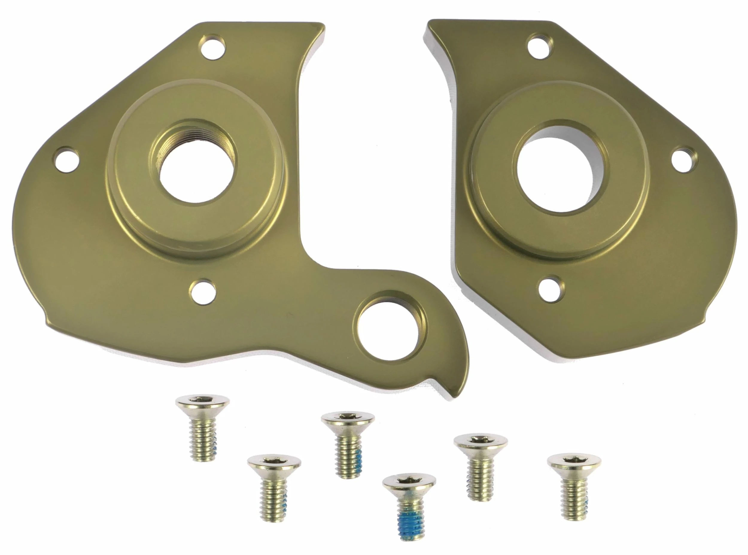 Flyer - Pattes De Dérailleur Droite Et Gauche Avec Vis De Fixation 1 Flyer - Pattes De Dérailleur Droite Et Gauche Avec Vis De Fixation