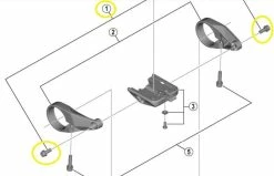 Shimano - Lot De 2 Vis De Fixation Pour écran Shimano SC-E6100